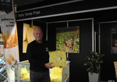 Pieter Nefs van Nefs Aardappelen was voor het eerst in Goes en informeerde de klanten over de verschillende mogelijkheden in voorgesneden friet en geschilde aardappelen.